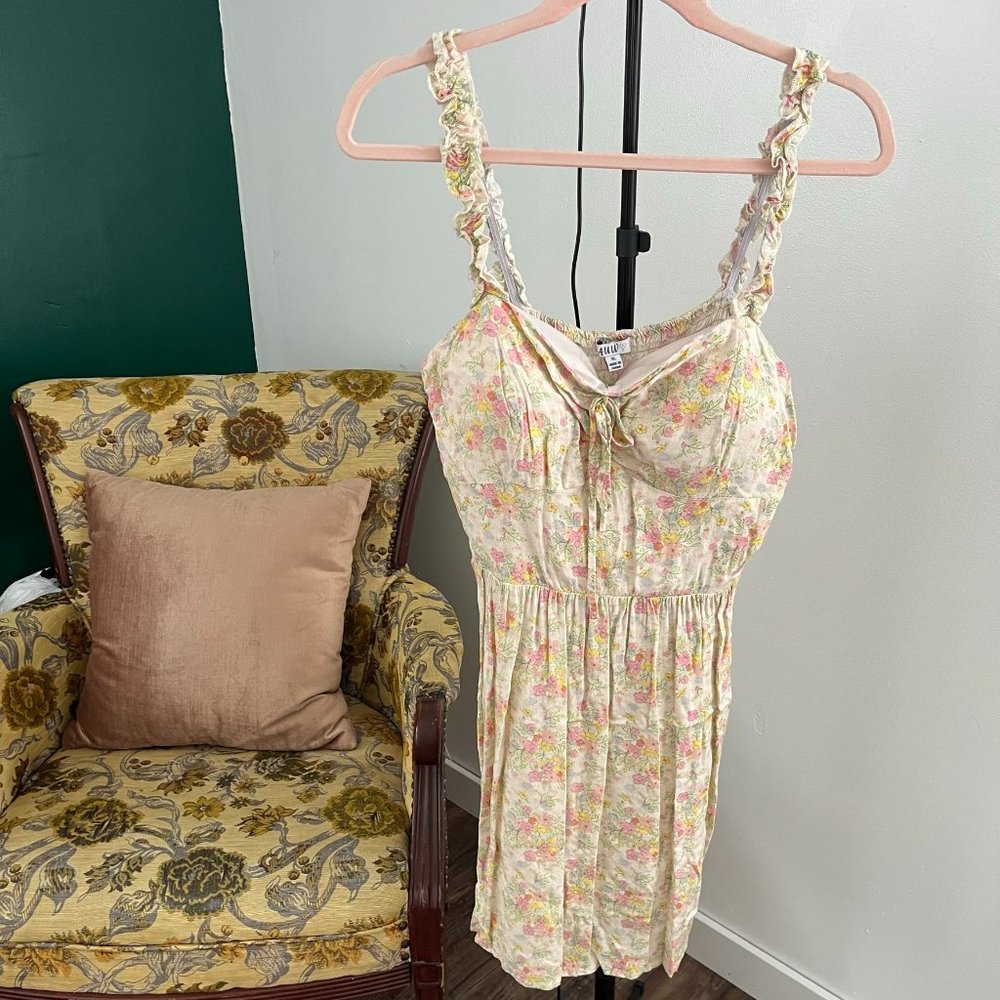 AUW Yellow Floral Sundress Sz. XL